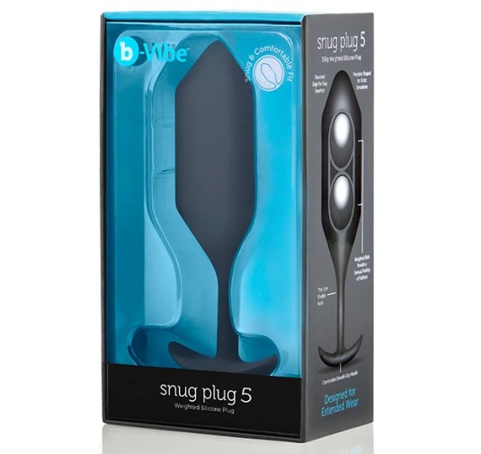 Plug analny - B-Vibe Snug Plug 5 Black